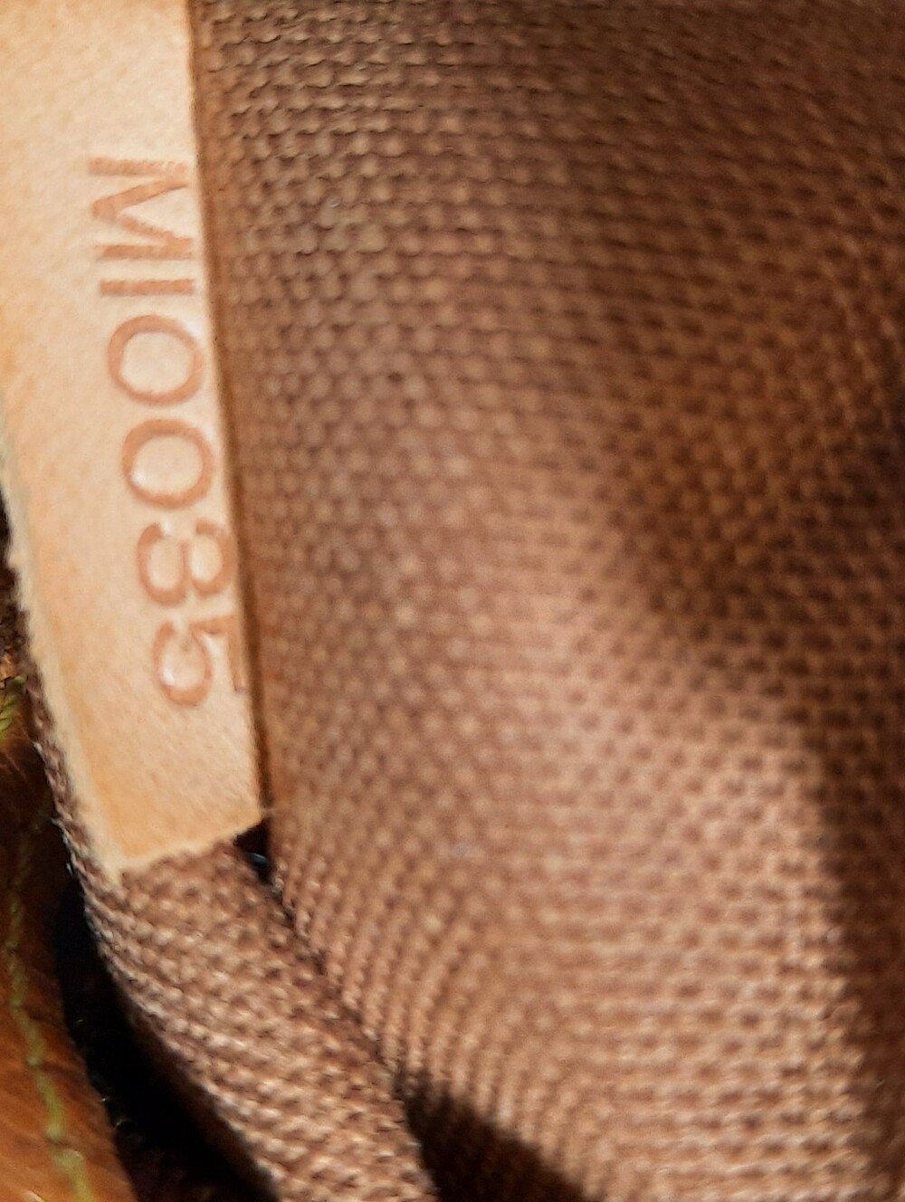 Louis Vuitton Brown Monogram Canvas Shoulder Tote with Leather Trim - Picture 14 of 16